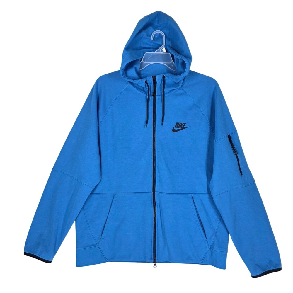 Nike Sportswear Tech Fleece Hoodie Jacket Mens XL Full Zip Blue DD5284-435 - Picture 10 of 10